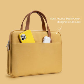 tomtoc 14 Inch Lady Laptop Bag / Handbag Women / Ladies Bag - Yellow