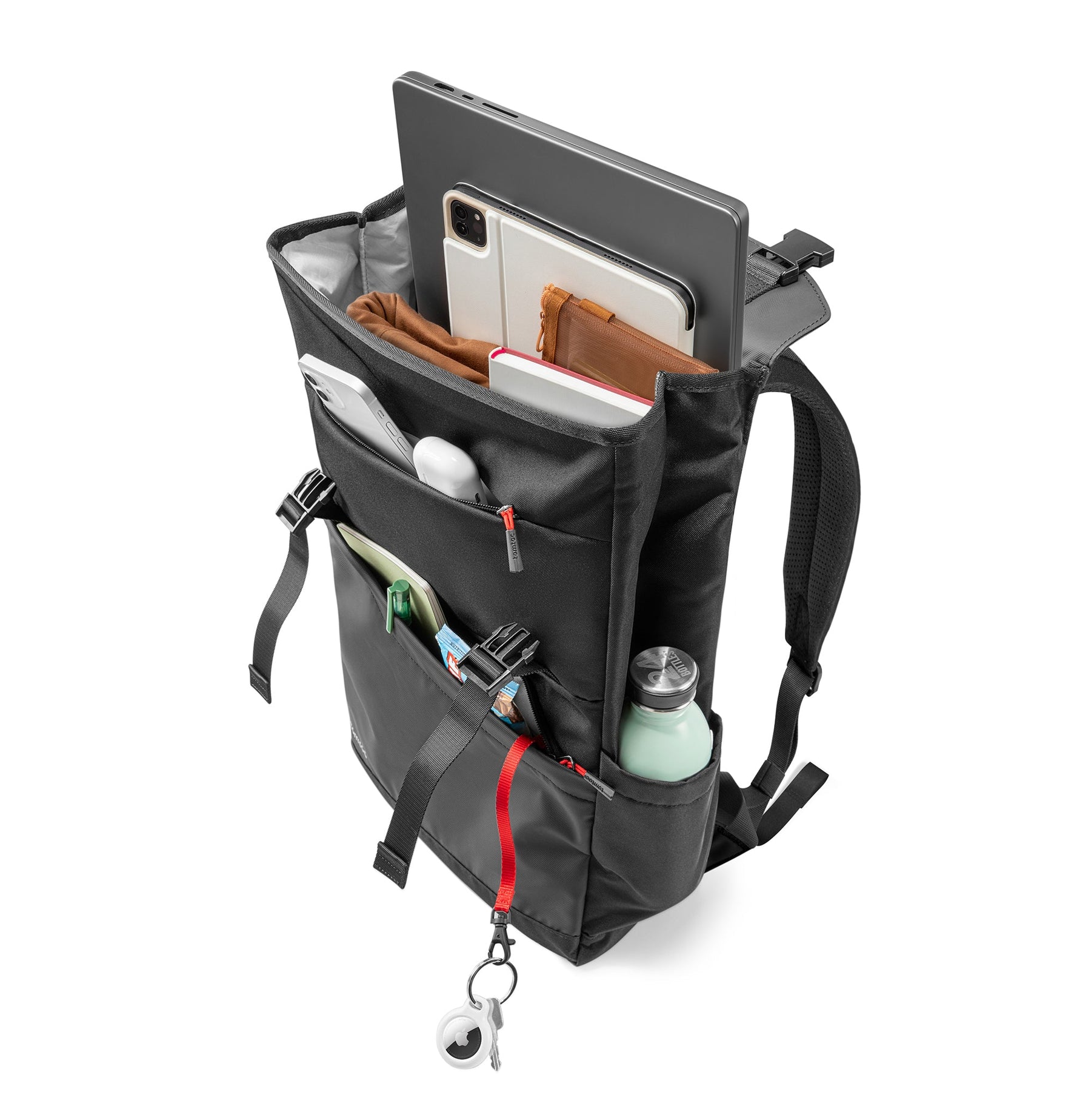 tomtoc 16 Inch Flap Lightweight & Water-Resistant Laptop Backpack - Meteorite