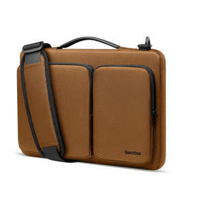 tomtoc 14 Inch Versatile Laptop Messenger Bag - Brown